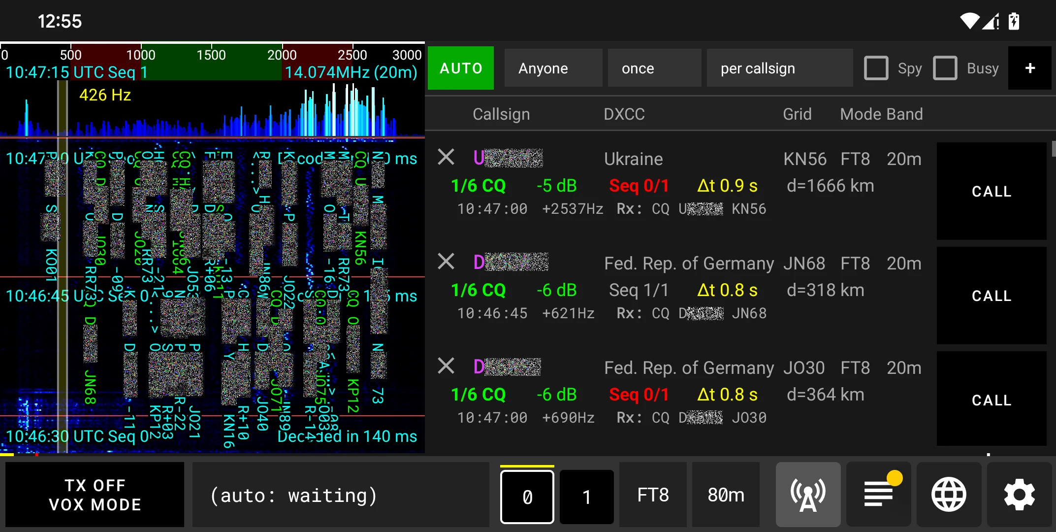 qFT8: Portable Amateur Radio screenshot