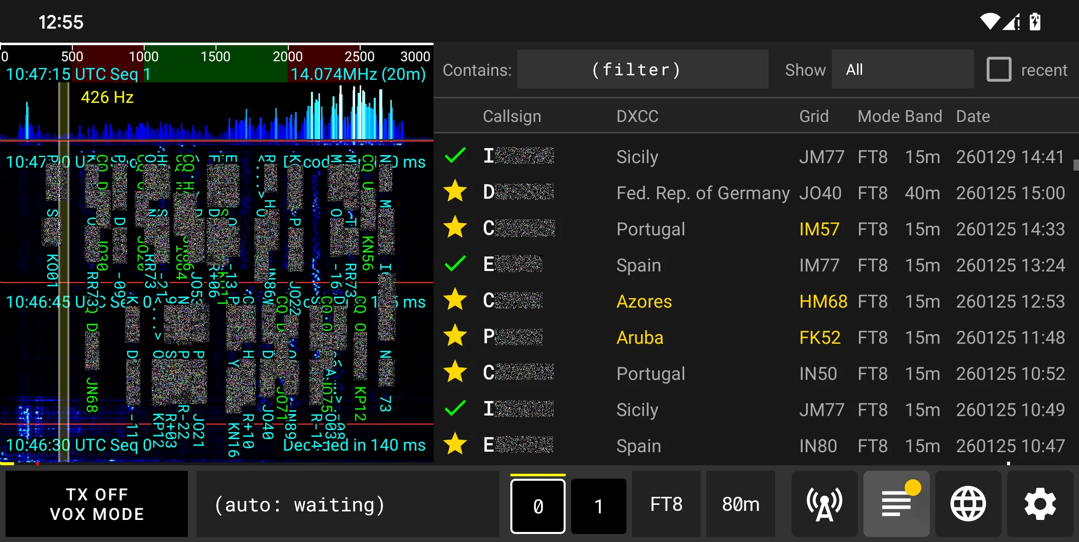 qFT8: Portable Amateur Radio screenshot